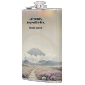 Nach dem Regen (Japanische Wasserfarbenlandschaft  Flachmann (Links)