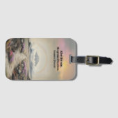 Nach dem Regen (Japanische Wasserfarbenlandschaft Gepäckanhänger (Vorderseite (Horizontal))