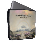 Nach dem Regen (Japanische Wasserfarbenlandschaft Laptopschutzhülle (Vorne Rechts)