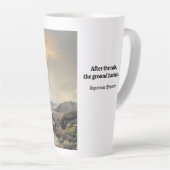 Nach dem Regen (Japanische Wasserfarbenlandschaft Milchtasse (Rechte Ecke)