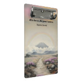 Nach dem Regen (Japanische Wasserfarbenlandschaft  Mini Klemmbrett (Schrägansicht)