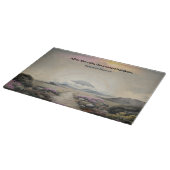 Nach dem Regen (Japanische Wasserfarbenlandschaft  Schneidebrett (Ecke)