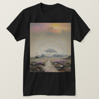 Nach dem Regen (Japanische Wasserfarbenlandschaft T-Shirt