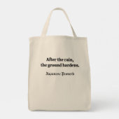 Nach dem Regen (Japanische Wasserfarbenlandschaft Tragetasche (Rückseite)