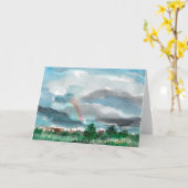 Nach dem Regen Karte (Gelbe Blume)