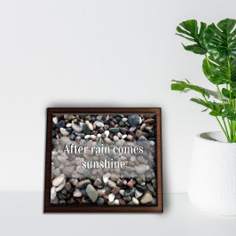 Nach dem Regen kommt das motivierend Plakat zur So