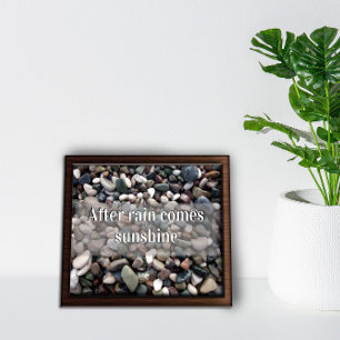 Nach dem Regen kommt das motivierend Plakat zur So