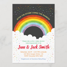 Nach dem Regen kommt die Babyparty des Einladung