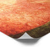 Nach dem Regen, Lily mit Textur Poster (Ecke)