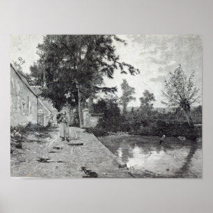 Nach dem Regen "von der Freizeit-Stunde", 1888 Poster