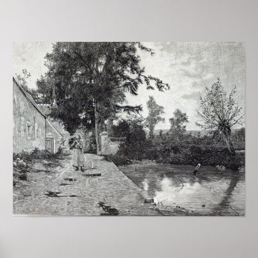 Nach dem Regen, von 'Leisure Hour', 1888 Poster (Vorne)