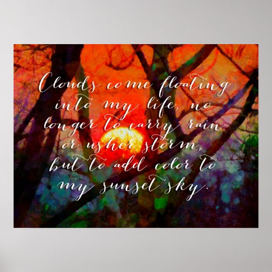 Nach dem Regen Zitate Poster Inspiration (Vorne)
