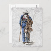 Nach dem Rodeo Postkarte (Vorne/Hinten)