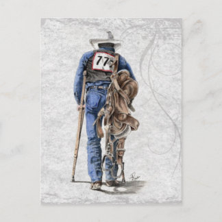 Nach dem Rodeo Postkarte