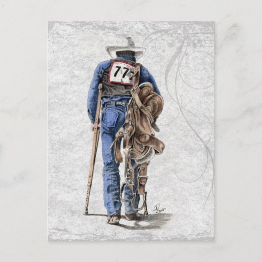 Nach dem Rodeo Postkarte (Vorderseite)