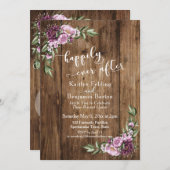 Nach dem rustikalen Empfang mit Flora und Fauna gl Einladung (Vorne/Hinten)