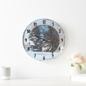 Nach dem Schneesturm Große Wanduhr (Zuhause)