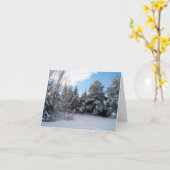 Nach dem Schneesturm ist Weihnachten geklappt Gruß Karte (Gelbe Blume)