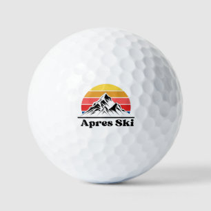 Nach dem Skifahren Golfball