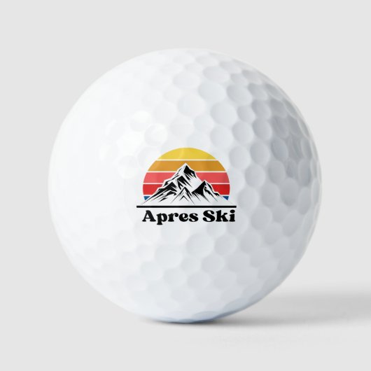 Nach dem Skifahren Golfball (Vorderseite)