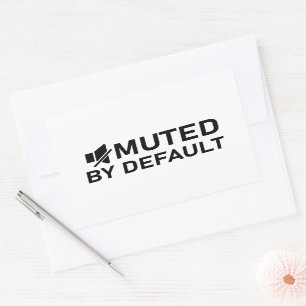 Nach dem Standard-Minimalistischen T - Shirt Audio Rechteckiger Aufkleber