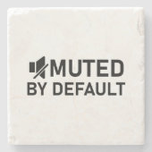 Nach dem Standard-Minimalistischen T - Shirt Audio Steinuntersetzer (Vorderseite)