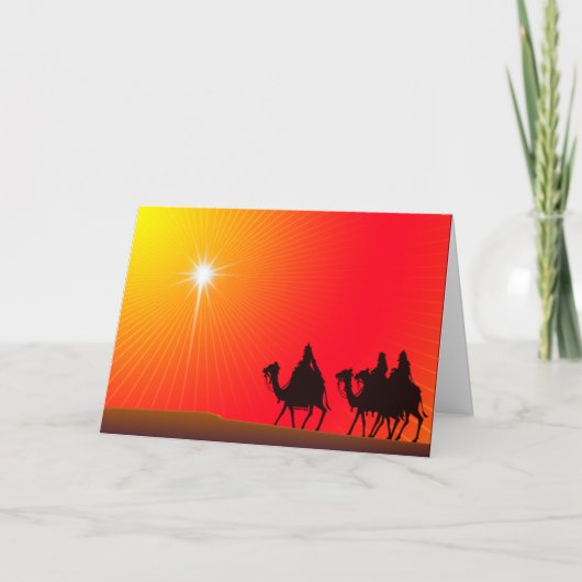 Nach dem Stern - besonders angefertigt Feiertagskarte (Vorderseite)