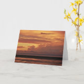 Nach dem Sturm 7 x 5 geklappte Grußkarte - leer Karte (Gelbe Blume)