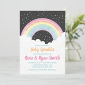 Nach dem Sturm kommt der Regenbogen| Sprinklen Einladung (Stehend Vorderseite)