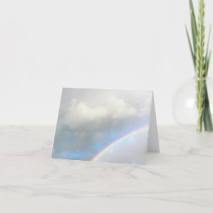 Nach dem Sturm Regenbogen Feiertagskarte