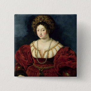 Nach dem Tod Porträt von Isabella d'Este Button