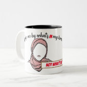 Nach dem, was in meinem Kopf nicht drauf ist, beur Zweifarbige Tasse (Vorderseite Links)