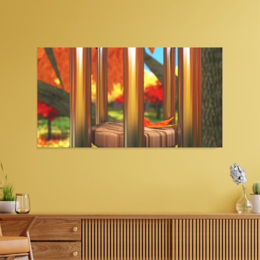 Nach dem Wind Wrapped Canvas Leinwanddruck (Insitu (Wohnzimmer))