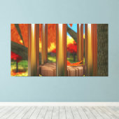 Nach dem Wind Wrapped Canvas Leinwanddruck (Insitu (Holzboden))