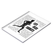 Nach den Zielvorgaben Entschlossenheit Notebook Notizblock (Linke Seite)