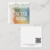 *~* NACH DER ARBEIT? AP63 Relationship Flat Note C Mitteilungskarte (Vorne/Hinten)