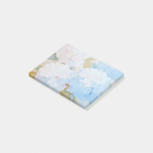 Nach der Aufnahme: Hydrangeas in Aquarell Post-it Klebezettel (angewinkelt)