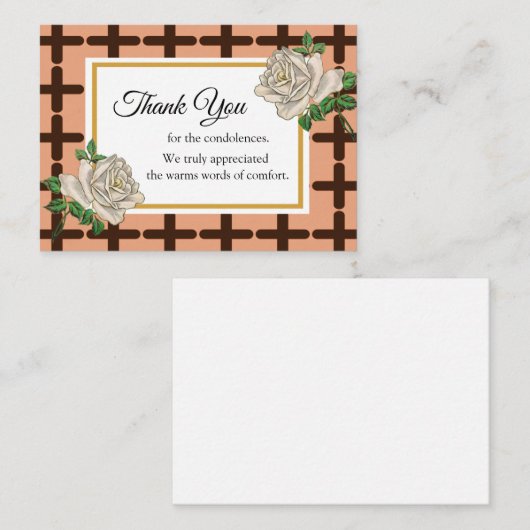 Nach der Beerdigung vielen Dank Mitteilungskarte (Vorne/Hinten)