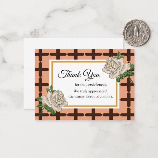 Nach der Beerdigung vielen Dank Mitteilungskarte (Vorderseite/Rückseite Beispiel)