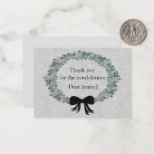 Nach der Beerdigung vielen Dank Mitteilungskarte (Vorderseite/Rückseite Beispiel)