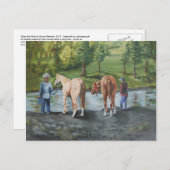 Nach der Fahrt an Quinn-Wiese Postkarte (Vorne/Hinten)