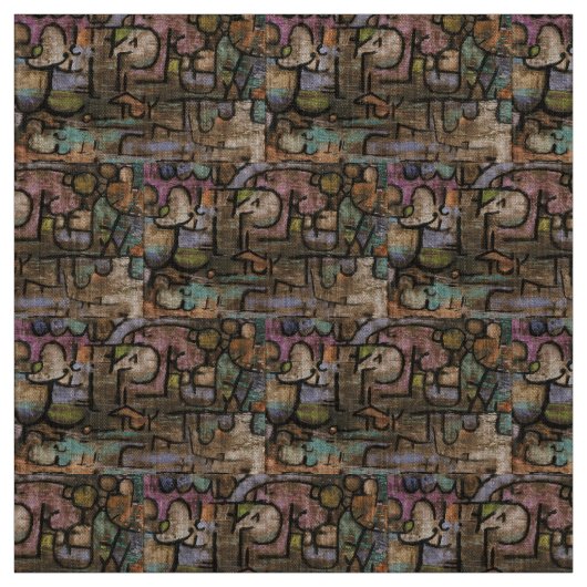 Nach der Flut von Paul Klee Stoff (Muster)