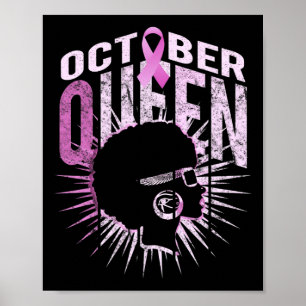 Nach der Frau im Oktober tragen wir rosa Brustkreb Poster