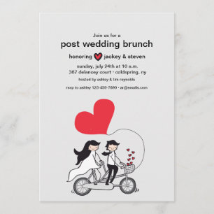 Nach der Hochzeit Brunch Einladung zur Feier der L