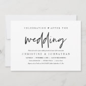 Nach der Hochzeit, Brunch feiern Einladung (Vorderseite)