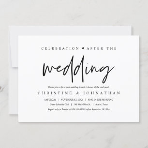 Nach der Hochzeit, Brunch feiern Einladung