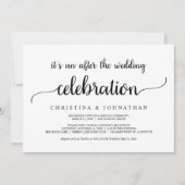 Nach der Hochzeit Brunch, moderne rustikale Entspa Einladung (Vorderseite)