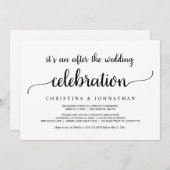 Nach der Hochzeit Brunch, moderne rustikale Entspa Einladung (Vorne/Hinten)