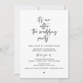 Nach der Hochzeit, Flitterwochen-Party Einladung (Vorderseite)