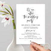 Nach der Hochzeit, Flitterwochen-Party Einladung